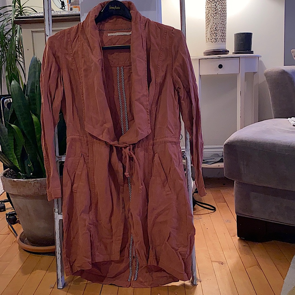 MAX JEANS long jacket tie closure size S